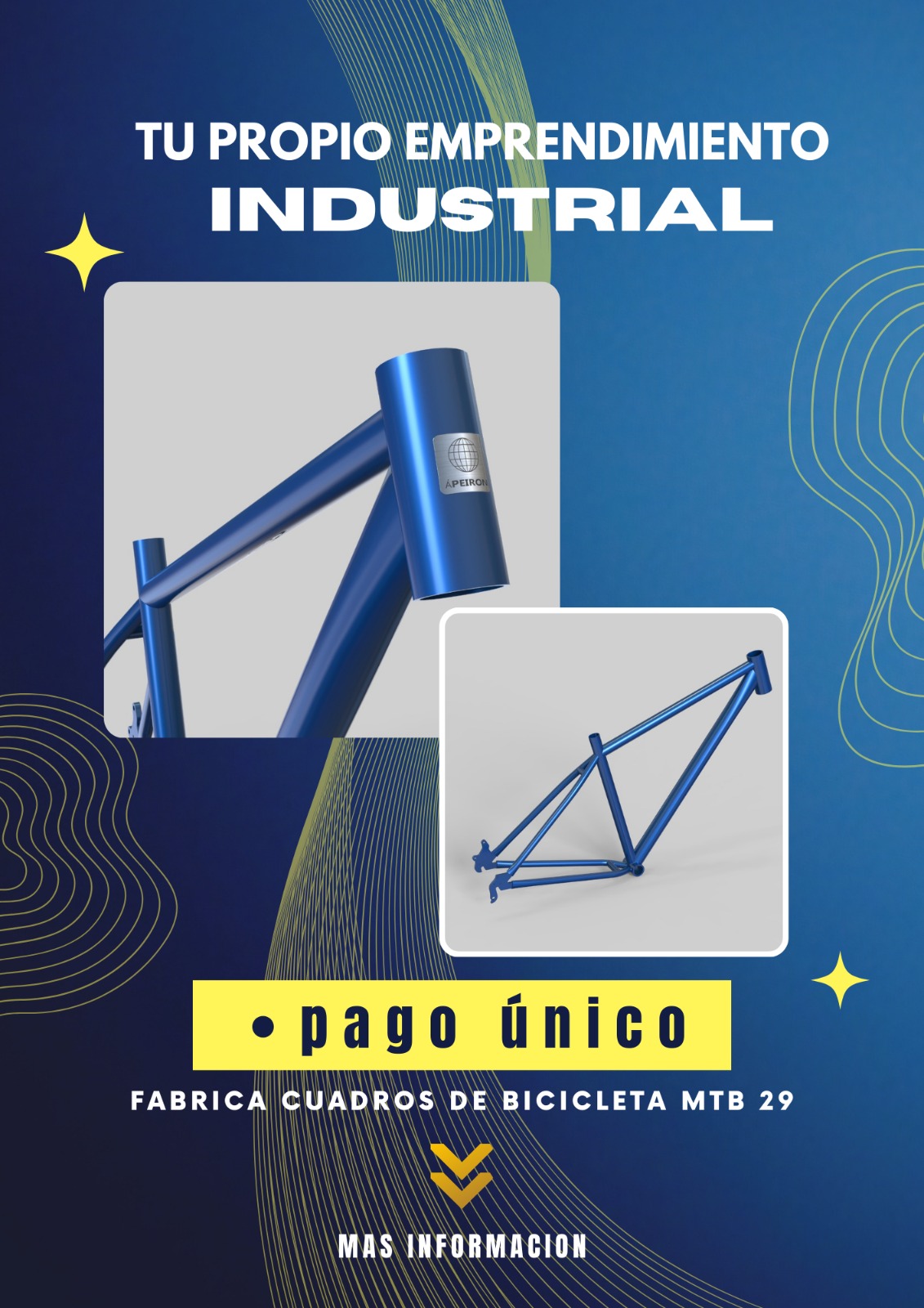 Tu propio emprendimiento industrial. Pago único.